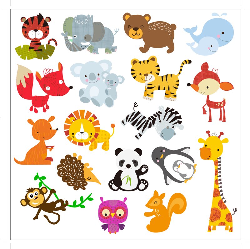 EVA Bath Toys — Forest Animals