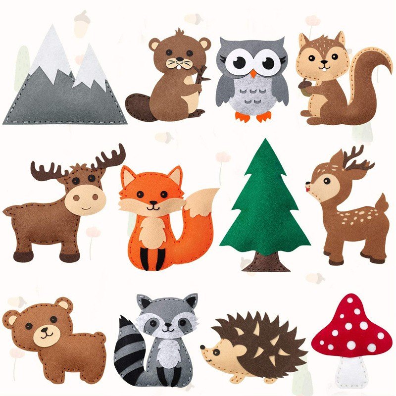 Felt Animal Sewing Craft Kit 13