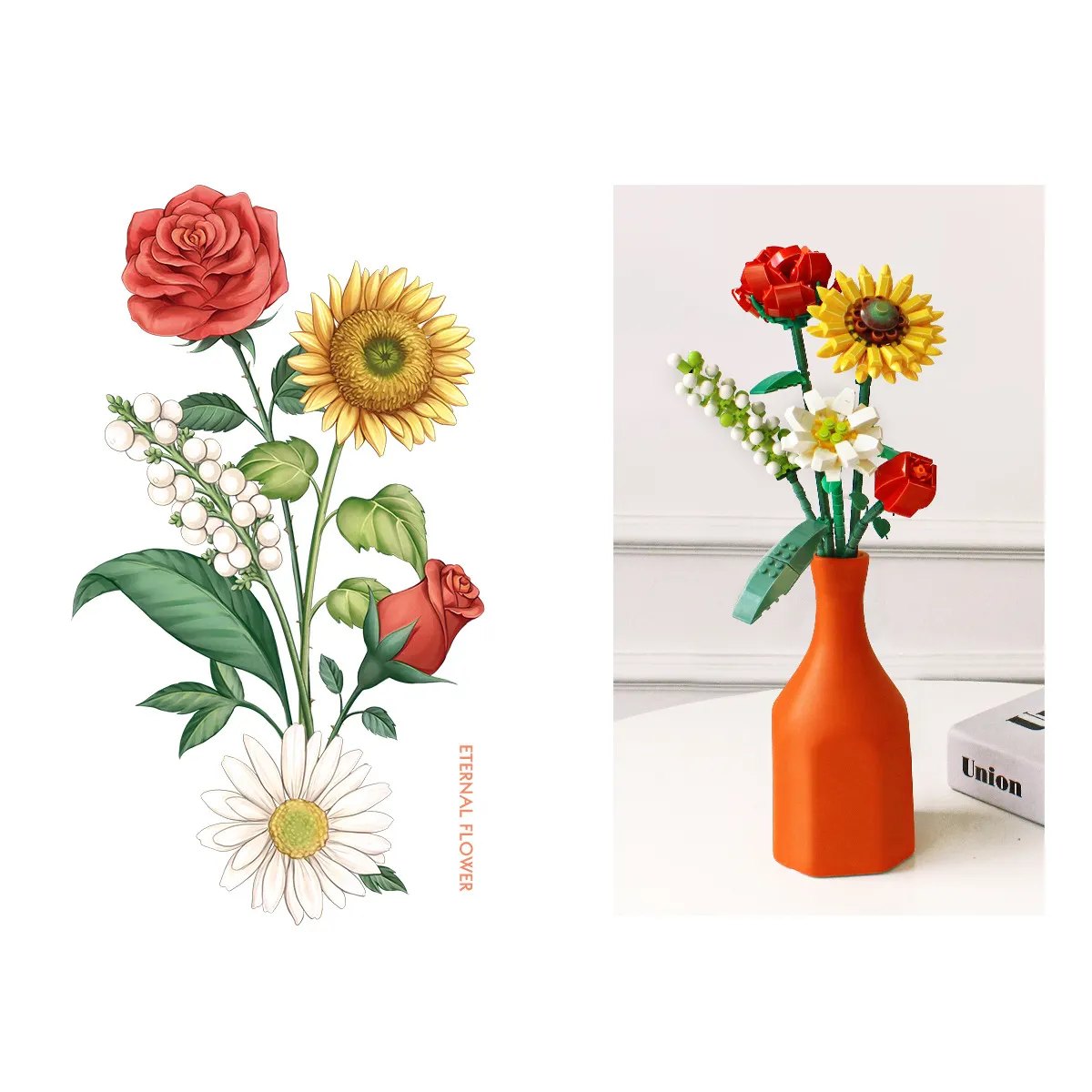 Flower Bouquet Building Set 2