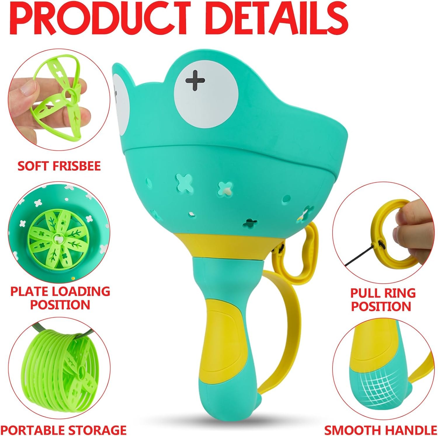 Hand-Pull Flying Disc Launcher 2