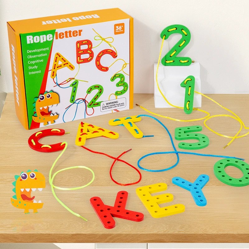 Lacing Letters & Numbers Rope Set