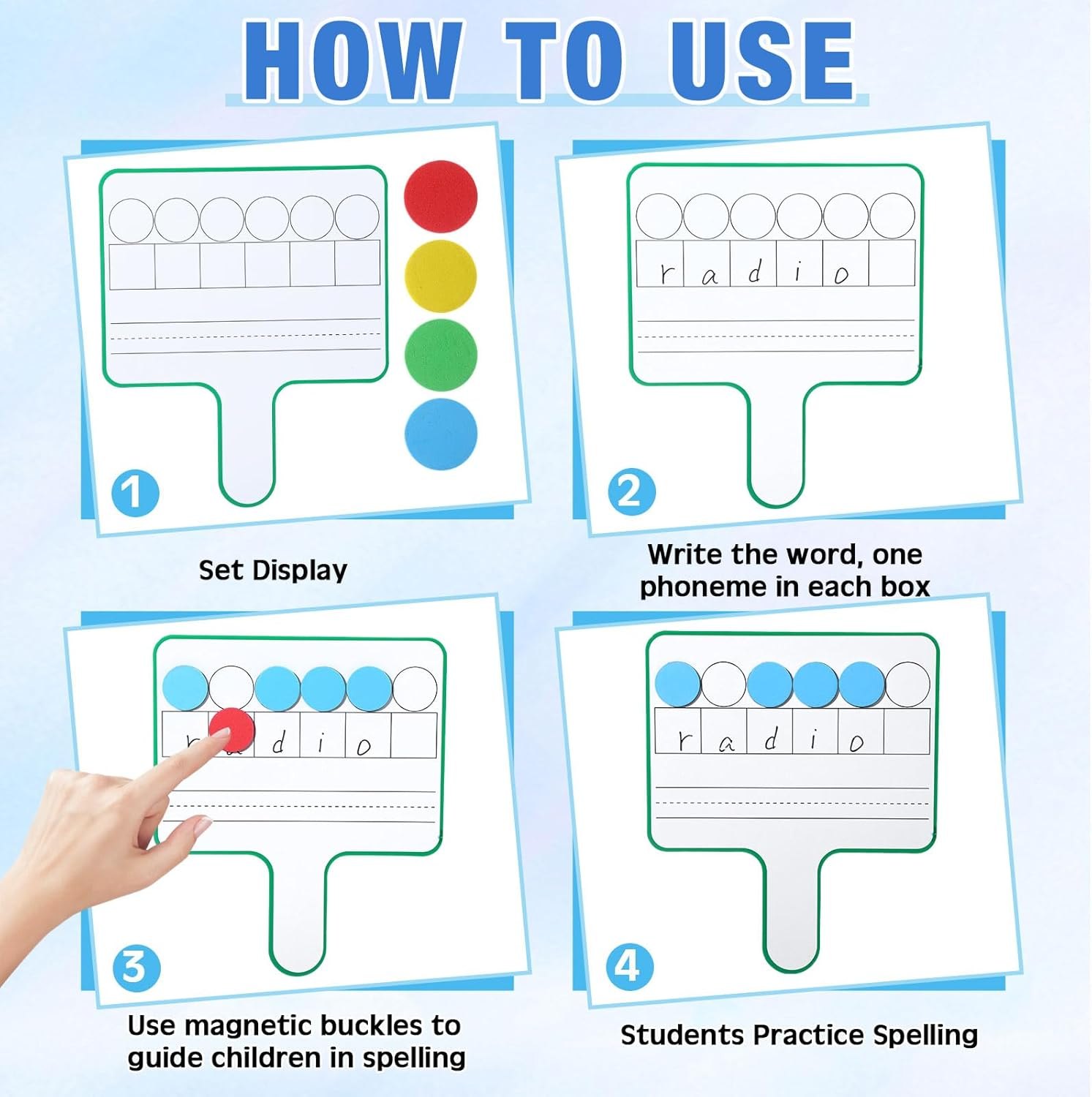 Magnetic Dry Erase Answer Boards 6