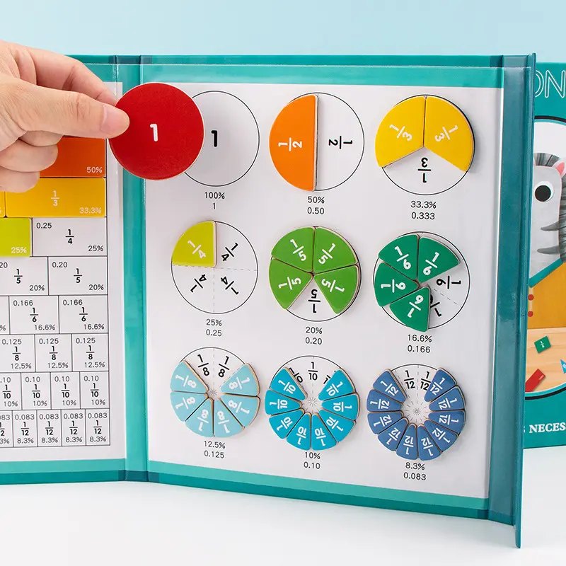 Magnetic Fraction Tiles & Circles Set 3