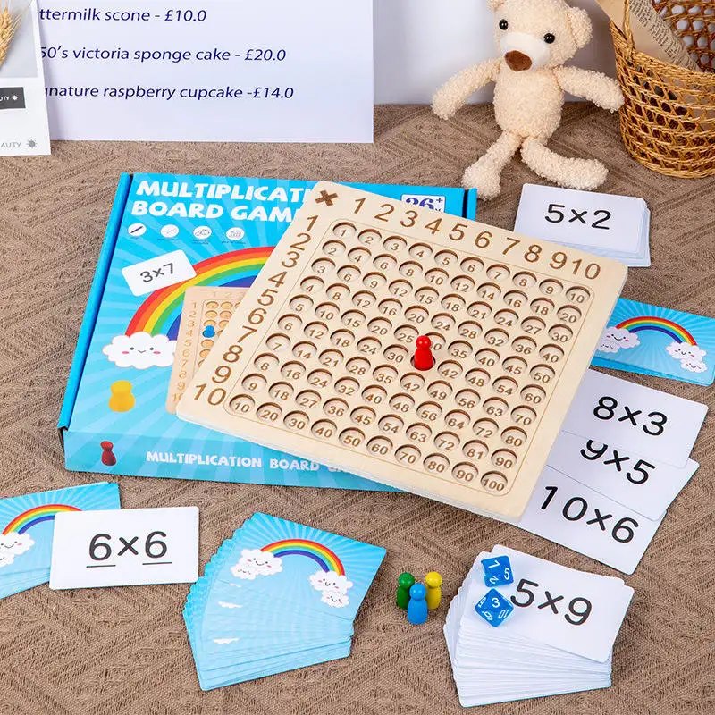Wooden Multiplication & Hundred Board 3
