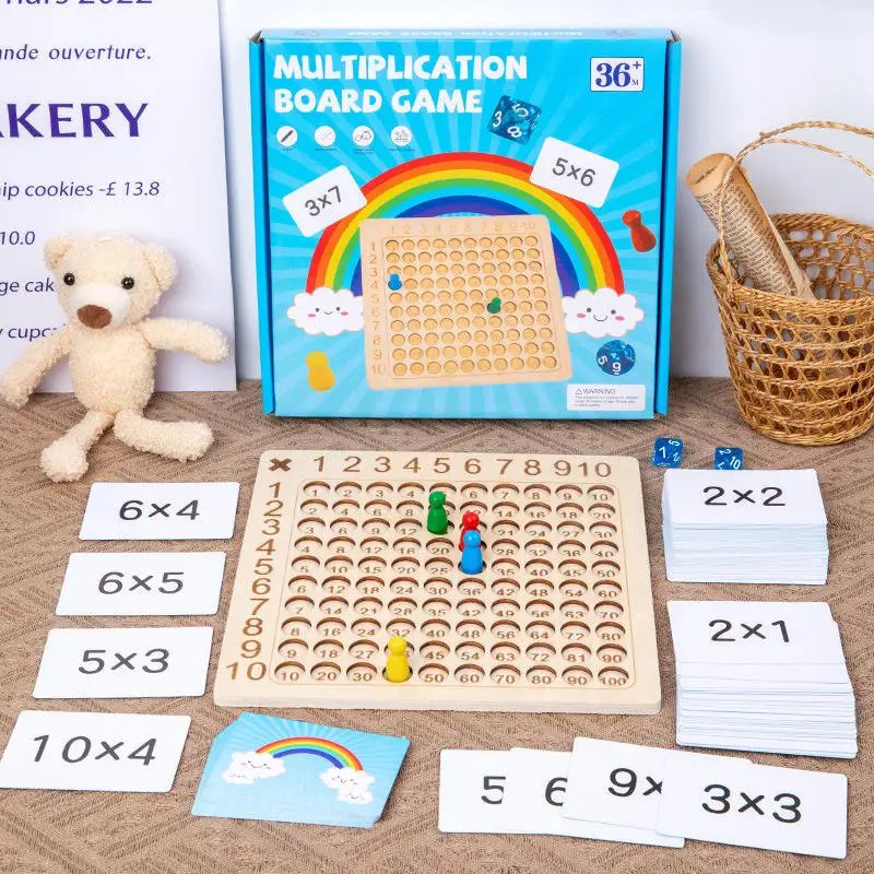 Wooden Multiplication & Hundred Board 4