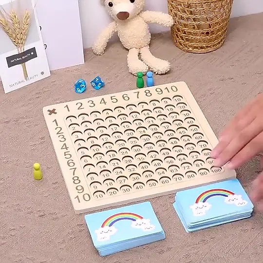 Wooden Multiplication & Hundred Board 5