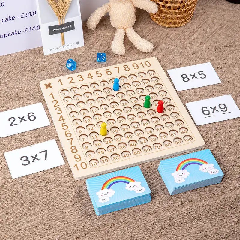 Wooden Multiplication & Hundred Board 6