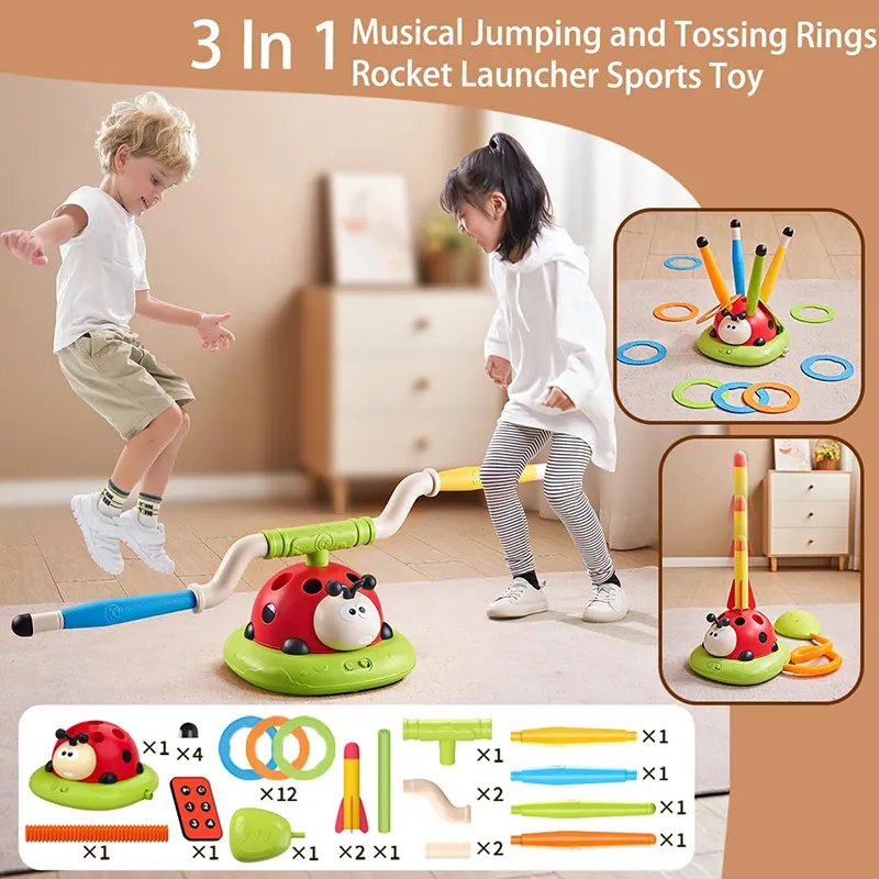 3-in-1 Musical Jump & Rocket Launcher 3