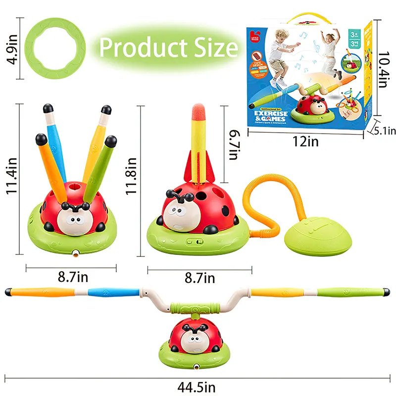 3-in-1 Musical Jump & Rocket Launcher 8