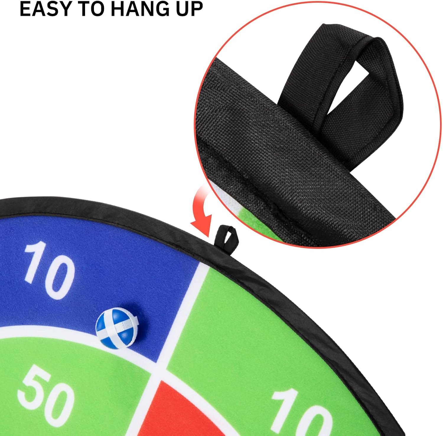 Double-Sided Safety Dart Board Set 6
