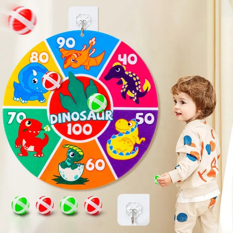 Double-Sided Safety Dart Board Set 8