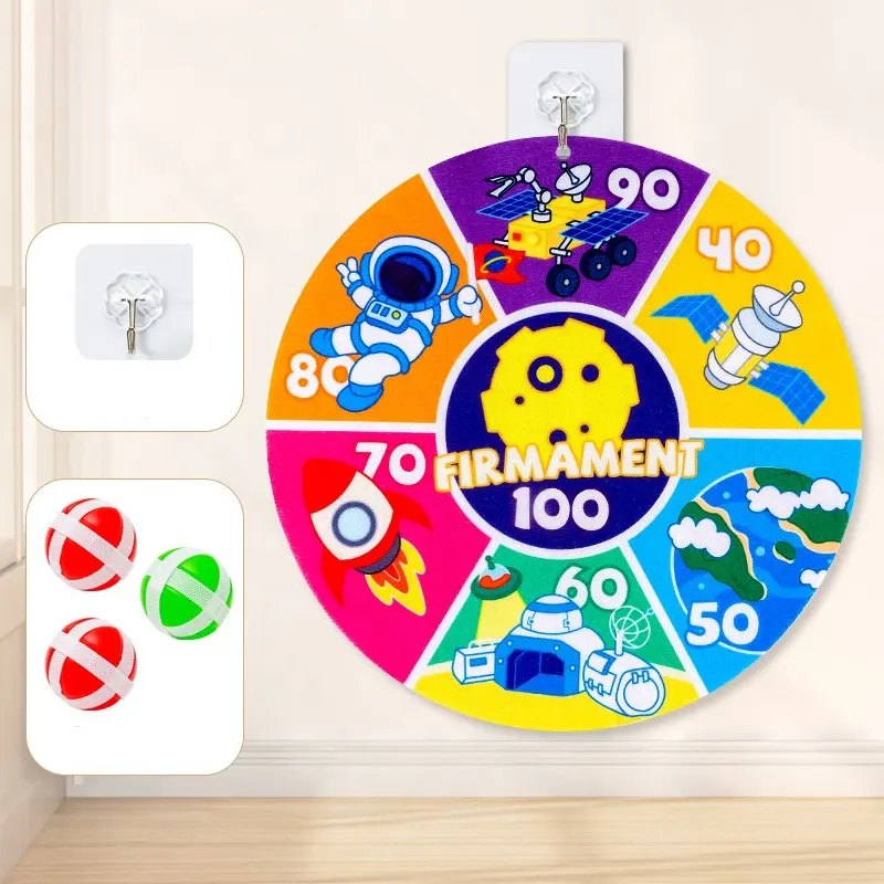 Double-Sided Safety Dart Board Set 9