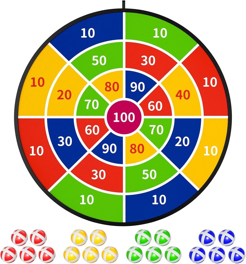 Double-Sided Safety Dart Board Set