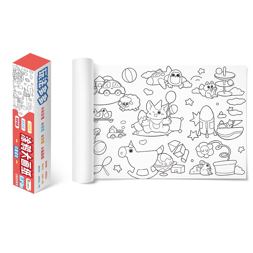Sticky Colouring Paper Roll 2