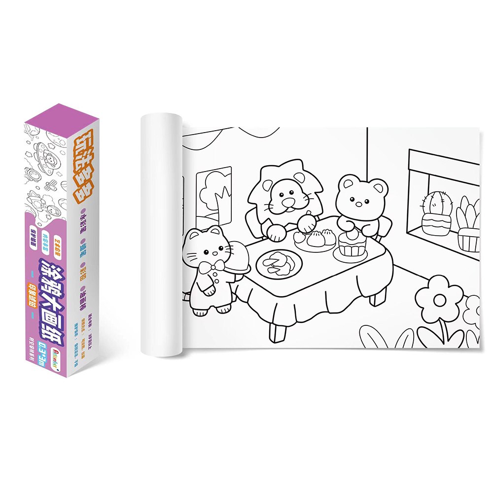 Sticky Colouring Paper Roll 3