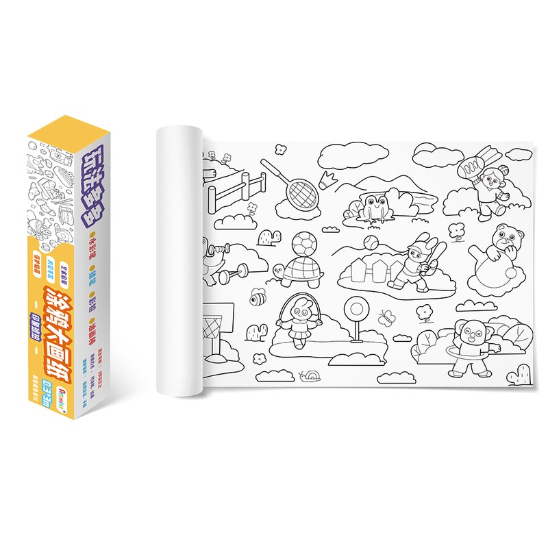 Sticky Colouring Paper Roll