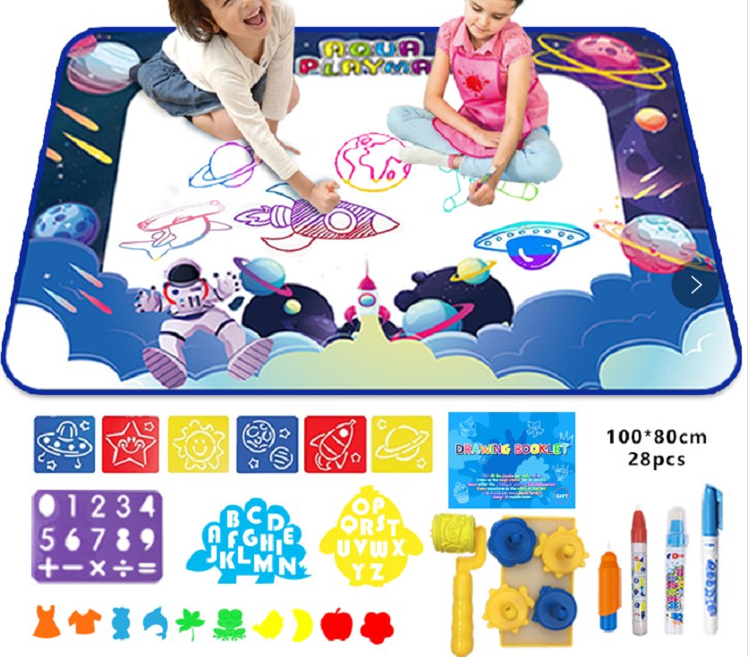 Large Water Doodle Mat 4
