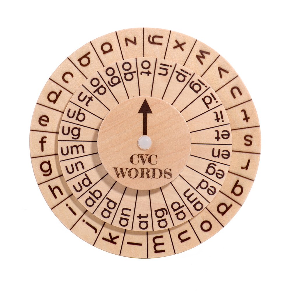 Wooden Phonics Spinner 6